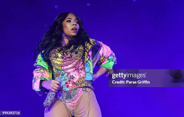 Ashanti performs onstage during the 2018 Essence Festival - Day 3 at Louisiana Superdome on July 7, 2018 in New Orleans, Louisiana.