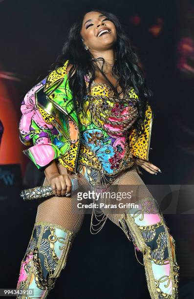 Ashanti performs onstage during the 2018 Essence Festival - Day 3 at Louisiana Superdome on July 7, 2018 in New Orleans, Louisiana.