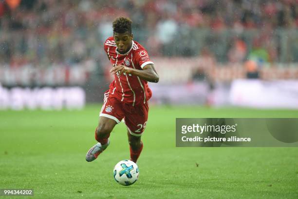 Bundesliga, Bayern München - FSV Mainz 05, 4. Spieltag am in der Allianz Arena in München . Kingsley Coman von München läuft mit dem Ball. Photo:...