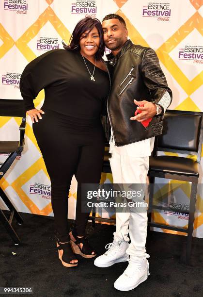 Kelly Price and Ginuwine attends the 2018 Essence Festival - Day 3 at Louisiana Superdome on July 7, 2018 in New Orleans, Louisiana.