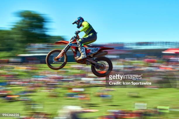 Cade Autenrieth of Team Factory Connection in action during the 2018 Red Bull RedBud National 450MX races on July 7, 2018 at RedBud MX Tack in...