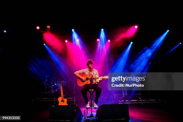 The swedish singer and song-writer Albin Lee Meldau performing live at Unaltrofestival 2018 At Circolo Magnolia Segrate in Milan, Italy, on 8 July...