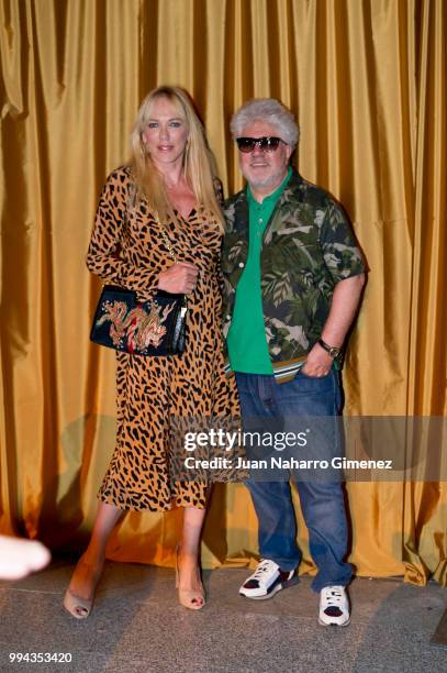 Topazio Fresh and Pedro Almodovar are seen at the Palomo Spain Show during Mercedes-Benz Fashion Week Madrid Spring/Summer 2019 at Museo de Ciencias...