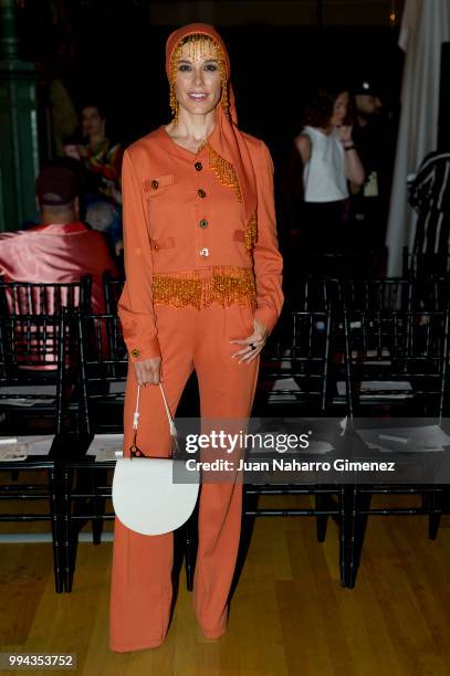 Raquel Sanchez Silva is seen at the Palomo Spain Show during Mercedes-Benz Fashion Week Madrid Spring/Summer 2019 at Museo de Ciencias Naturales on...