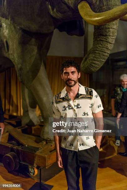 Palo Leon is seen at the Palomo Spain Show during Mercedes-Benz Fashion Week Madrid Spring/Summer 2019 at Museo de Ciencias Naturales on July 8, 2018...