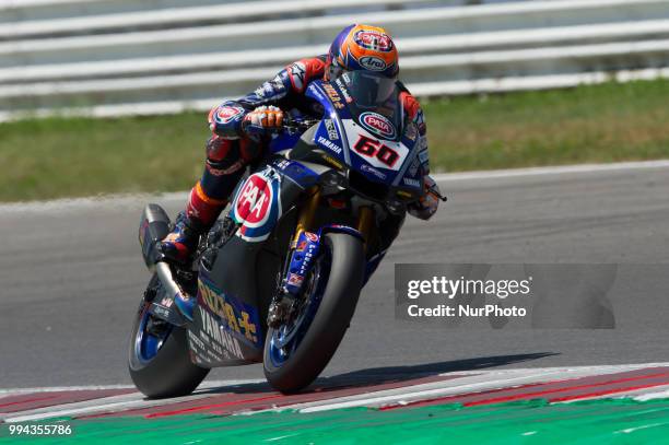 Michael Van Der Mark of Pata Yamaha Official WorldSBK Team during race 2 of the Motul FIM Superbike Championship, Riviera di Rimini Round, at Misano...