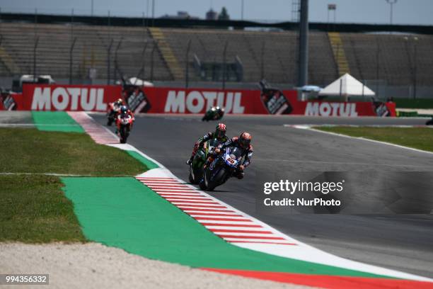 Michael van der Mark NED Yamaha YZF R1 Pata Yamaha Official WorldSBK Team during the Motul FIM Superbike Championship - Italian Round Sunday race...