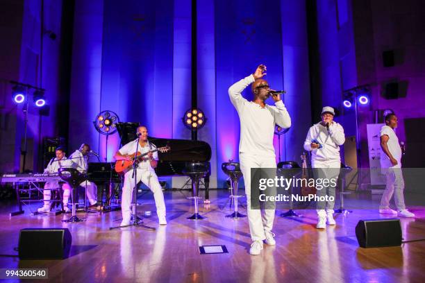 'Take 6' American cappela group gives a concert in the Auditorium Maximum during The Summer Jazz Festival in Krakow, Poland on 8 July, 2018. The...