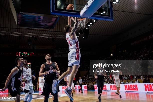 Juancho Hernangomez from Spain of Denver Nuggets during the charity and friendly match Pau Gasol vs Marc Gasol, with European and American NBA...