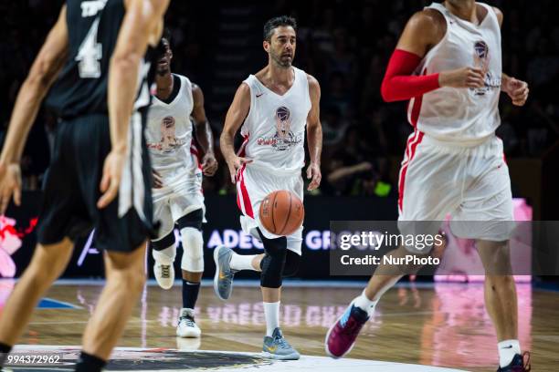 Juan Carlos Navarro from Spain exFC Barcelona Lassa player during the charity and friendly match Pau Gasol vs Marc Gasol, with European and American...