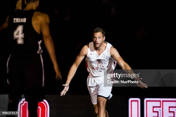 David Lee from United States of America exSan Antonio Spurs player during the charity and friendly match Pau Gasol vs Marc Gasol, with European and...