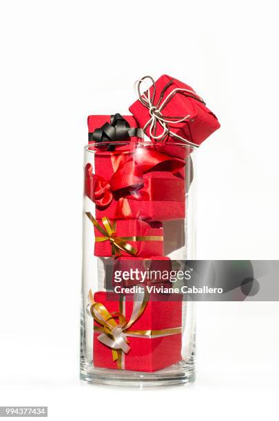gifts red - viviane caballero stock pictures, royalty-free photos & images