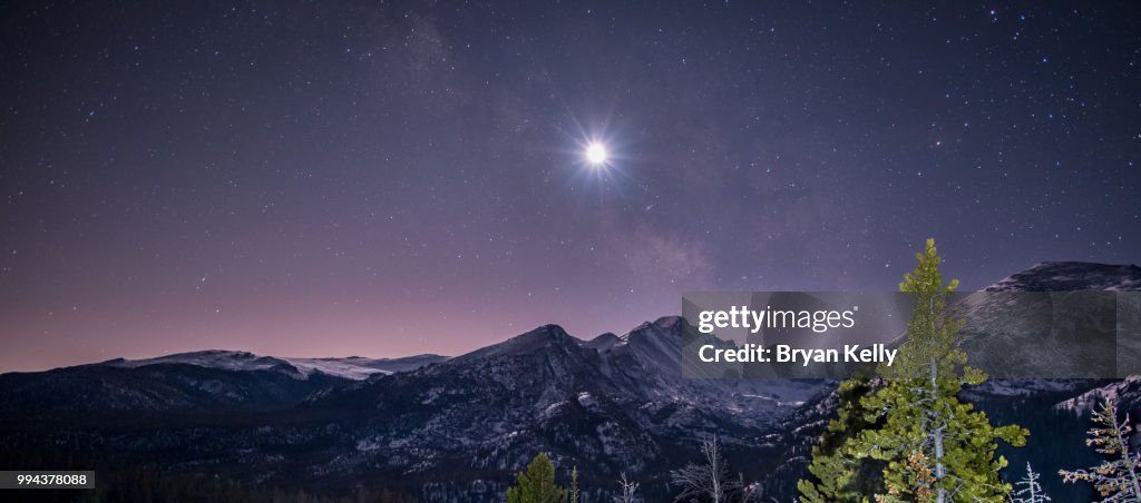 Mountain Night Sky