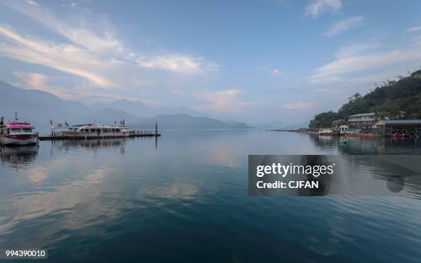 sun moon lake - nantou county stock-fotos und bilder