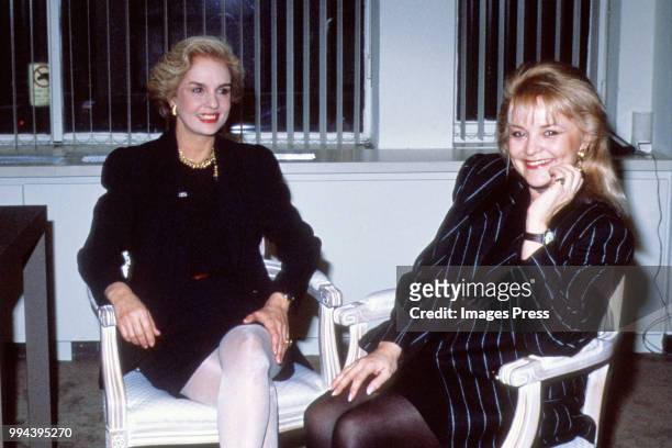 Carolina Herrera and Mari R.Ichaso circa 1990 in New York.