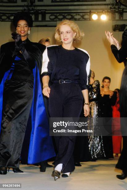 Carolina Herrera during New York Fashion Week circa 1986 in New York.