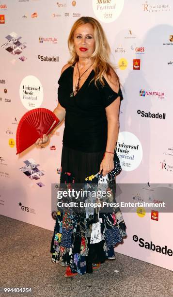 Miriam Diaz Aroca attends Miguel Rios concert on July 6, 2018 in Madrid, Spain.