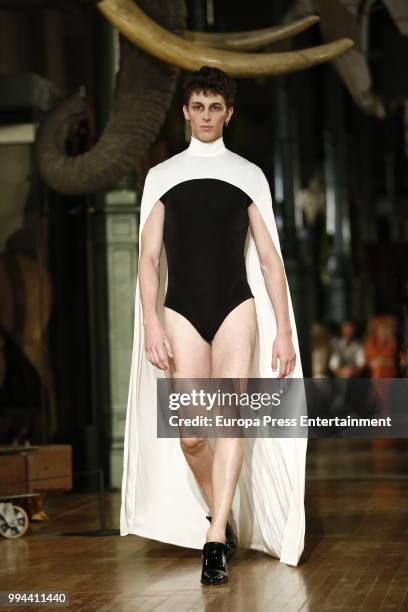 Model walks the runway during Palomo Spain show at Mercedes Benz Fashion Week Madrid Spring/ Summer 2019 on July 8, 2018 in Madrid, Spain.