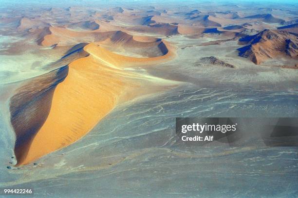 aerial view of the coast of the skeletons in namibia - kunene region stock pictures, royalty-free photos & images