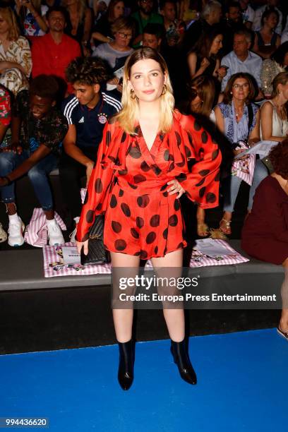 Miriam Giovanelli attends Maria Escote show at Mercedes Benz Fashion Week Madrid Spring/ Summer 2019 on July 8, 2018 in Madrid, Spain. On July 8,...