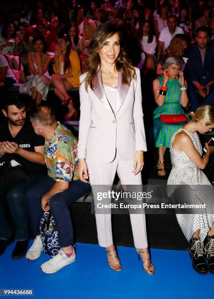 Paloma Lago attends Maria Escote show at Mercedes Benz Fashion Week Madrid Spring/ Summer 2019 on July 8, 2018 in Madrid, Spain. On July 8, 2018 in...