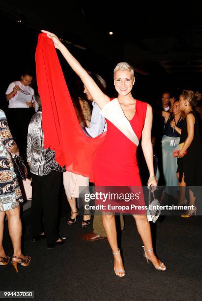 Maria Jesus Ruiz attends Miguel Marinero show at Mercedes Benz Fashion Week Madrid Spring/ Summer 2019 on July 8, 2018 in Madrid, Spain. On July 8,...