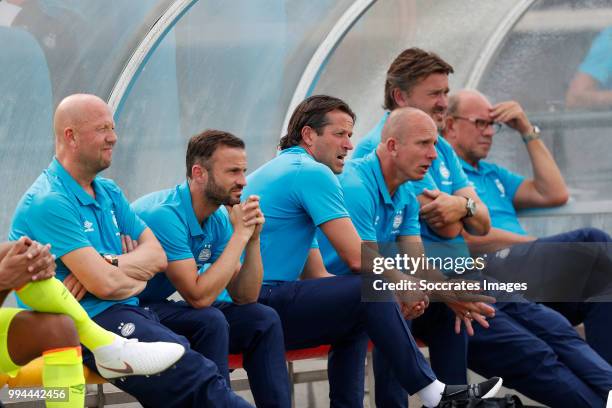 Maarten Gozeling of PSV, Leon Peters of PSV, Ernest Faber of PSV, Reinier Robbemond of PSV, Ruud Hesp of PSV, Mart van den Heuvel of PSV during the...