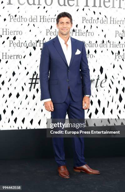 Fernando Verdasco attends the Pedro del Hierro show at Mercedes Benz Fashion Week Madrid Spring/ Summer 2019 on July 8, 2018 in Madrid, Spain.