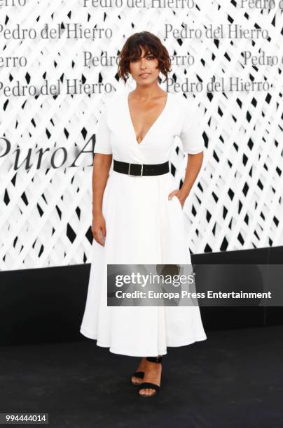 Inma Cuesta attends the Pedro del Hierro show at Mercedes Benz Fashion Week Madrid Spring/ Summer 2019 on July 8, 2018 in Madrid, Spain. On July 8,...