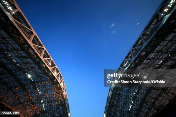 General view of the roof during the 2018 FIFA World Cup Russia Round of 16 match between Uruguay and Portugal at the Fisht Stadium on June 30, 2018...