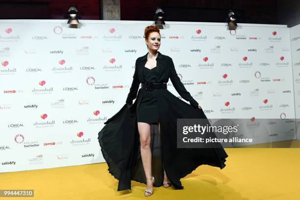 Model Barbara Meier attends the Dreamball Benefit Gala in Berlin, Germany, 20 September 2017. Photo: Maurizio Gambarini/dpa