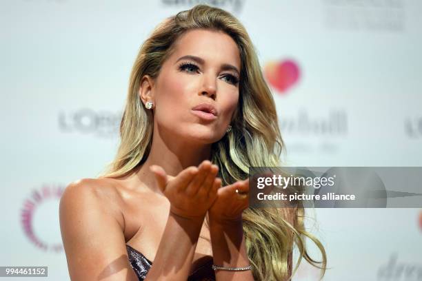 Patron Sylvie Meis attends the Dreamball Benefit Gala in Berlin, Germany, 20 September 2017. Photo: Maurizio Gambarini/dpa