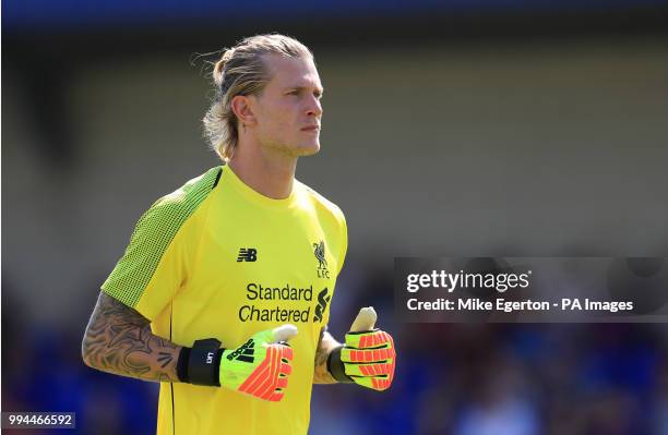 Liverpool goalkeeper Loris Karius