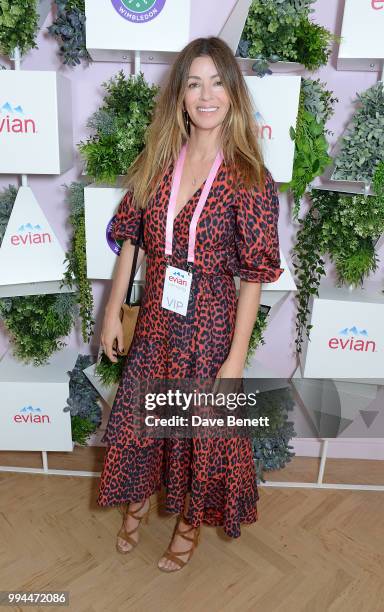 Sara Macdonald attends the evian Live Young Suite at The Championship at Wimbledon on July 9, 2018 in London, England.
