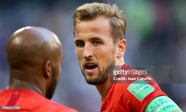 Harry Kane of England during the 2018 FIFA World Cup Russia Quarter Final match between Sweden and England at Samara Arena on July 7, 2018 in Samara,...
