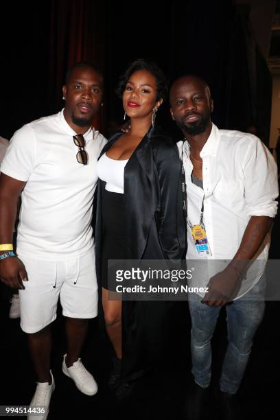 Tommicus Walker, LeToya Luckett, and Bryan-Michael Cox attend the 2018 Essence Festival - Day 3 on July 8, 2018 in New Orleans, Louisiana.