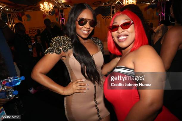Ashanti and Keyara Stone attend the 2018 Essence Festival - Day 3 on July 8, 2018 in New Orleans, Louisiana.