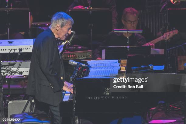 Burt Bacharach performs live on stage at The Royal Festival Hall on July 6, 2018 in London, England.
