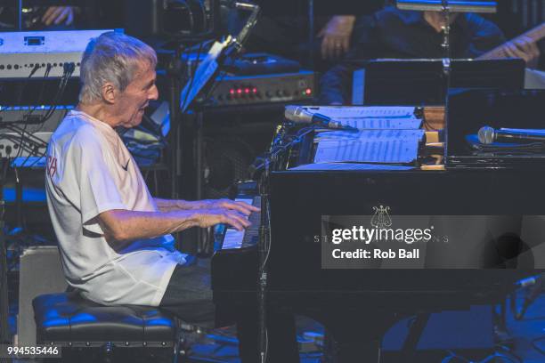Burt Bacharach performs live on stage at The Royal Festival Hall on July 6, 2018 in London, England.