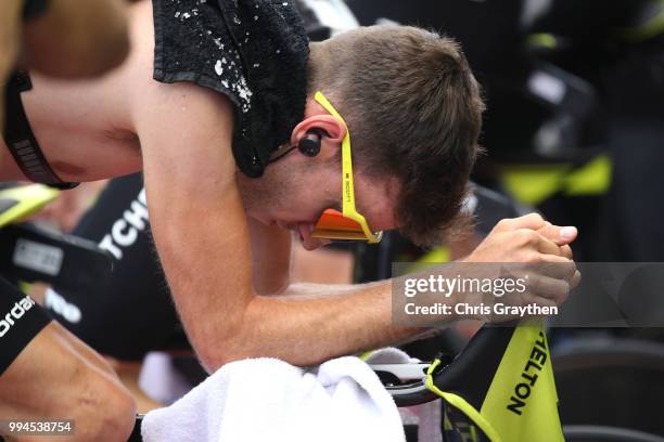 Start / Adam Yates of Great Britain and Team Mitchelton-Scott / during the 105th Tour de France 2018, Stage 3 a 35,5km Team time trial stage / Warm...