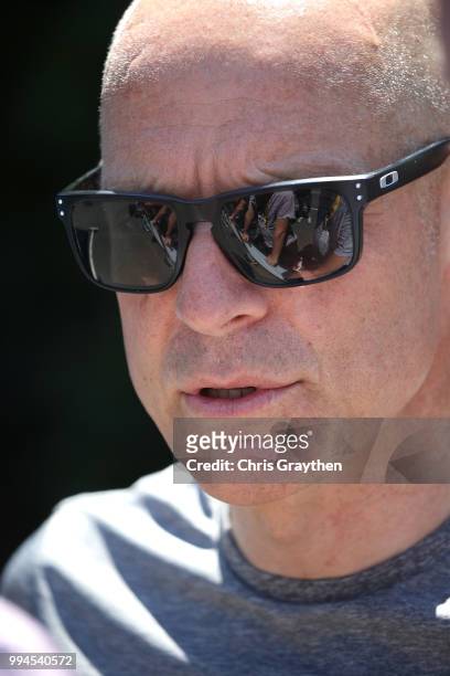 Start / Dave Brailsford of Great Britain Team Manager of Team Sky / during the 105th Tour de France 2018, Stage 3 a 35,5km Team time trial stage /...