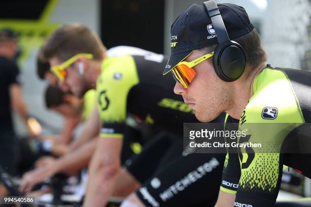 Start / Michael Hepburn of Australia and Team Mitchelton-Scott / during the 105th Tour de France 2018, Stage 3 a 35,5km Team time trial stage / Warm...