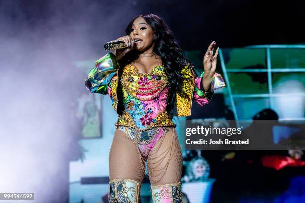 Ashanti performs onstage during the 2018 Essence Festival at the Mercedes-Benz Superdome on July 8, 2018 in New Orleans, Louisiana.