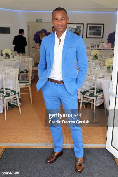 Eric Underwood attends the Polo Ralph Lauren and British Vogue Wimbledon day on July 9, 2018 in London, England.