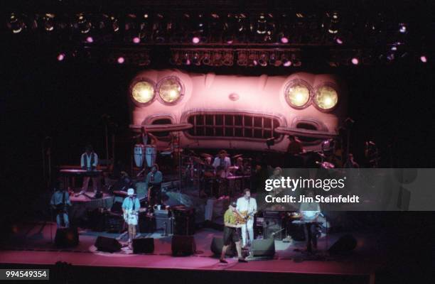 The Beach Boys perform on the Summer In Paradise Tour at the Minnesota State Fair in St. Paul, Minnesota on September 6, 1992.
