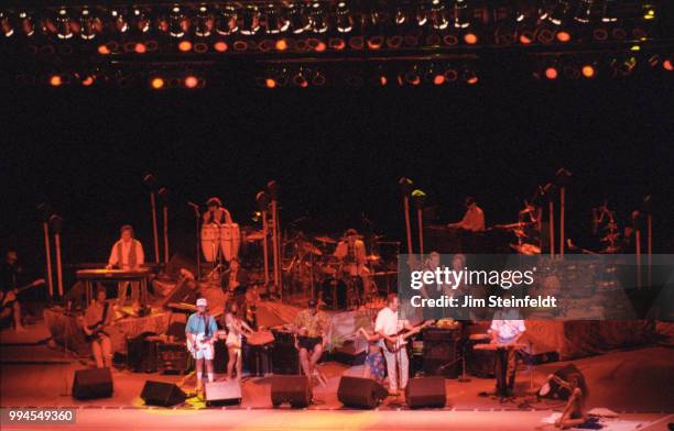 The Beach Boys perform on the Summer In Paradise Tour at the Minnesota State Fair in St. Paul, Minnesota on September 6, 1992.