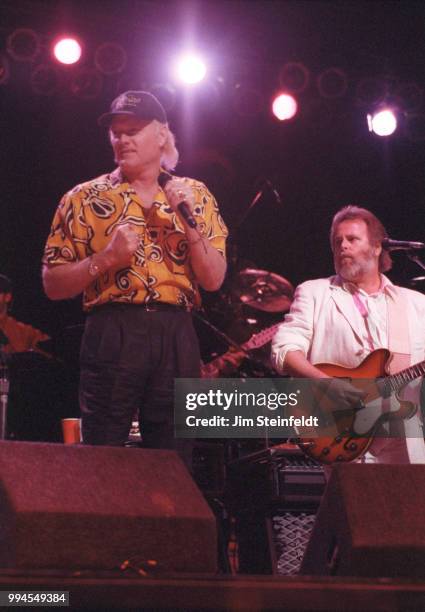 The Beach Boys perform on the Summer In Paradise Tour at the Minnesota State Fair in St. Paul, Minnesota on September 6, 1992.