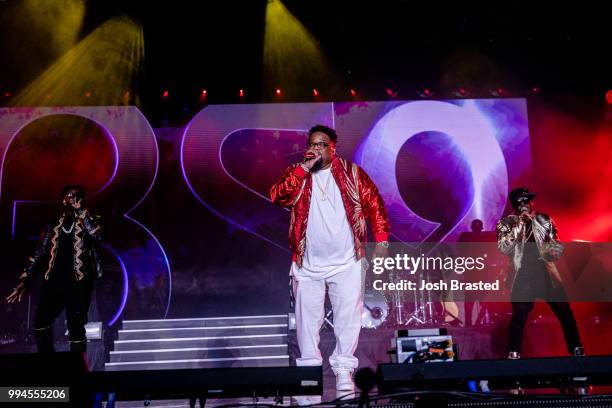 Dave Hollister of Blackstreet performs onstage during the 2018 Essence Festival at the Mercedes-Benz Superdome on July 8, 2018 in New Orleans,...