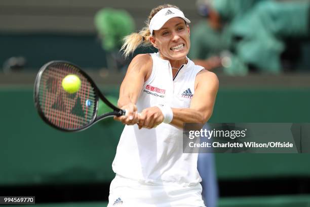 Women's Singles - Angelique Kerber v Belinda Bencic - Angelique Kerber at All England Lawn Tennis and Croquet Club on July 9, 2018 in London, England.