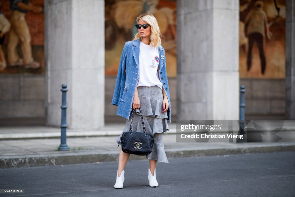 Street Style - Berlin Fashion Week Spring/Summer 2019 - July 5, 2018